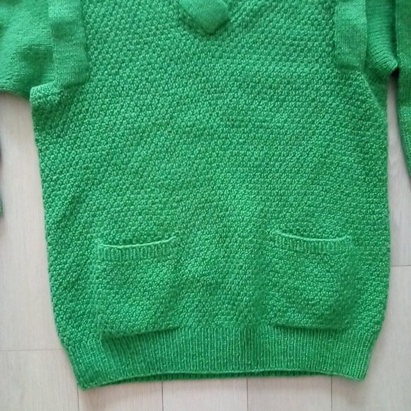 Circle Knits Sweater Handmade 100% Pure Wool Sz M - Picture 4 of 7